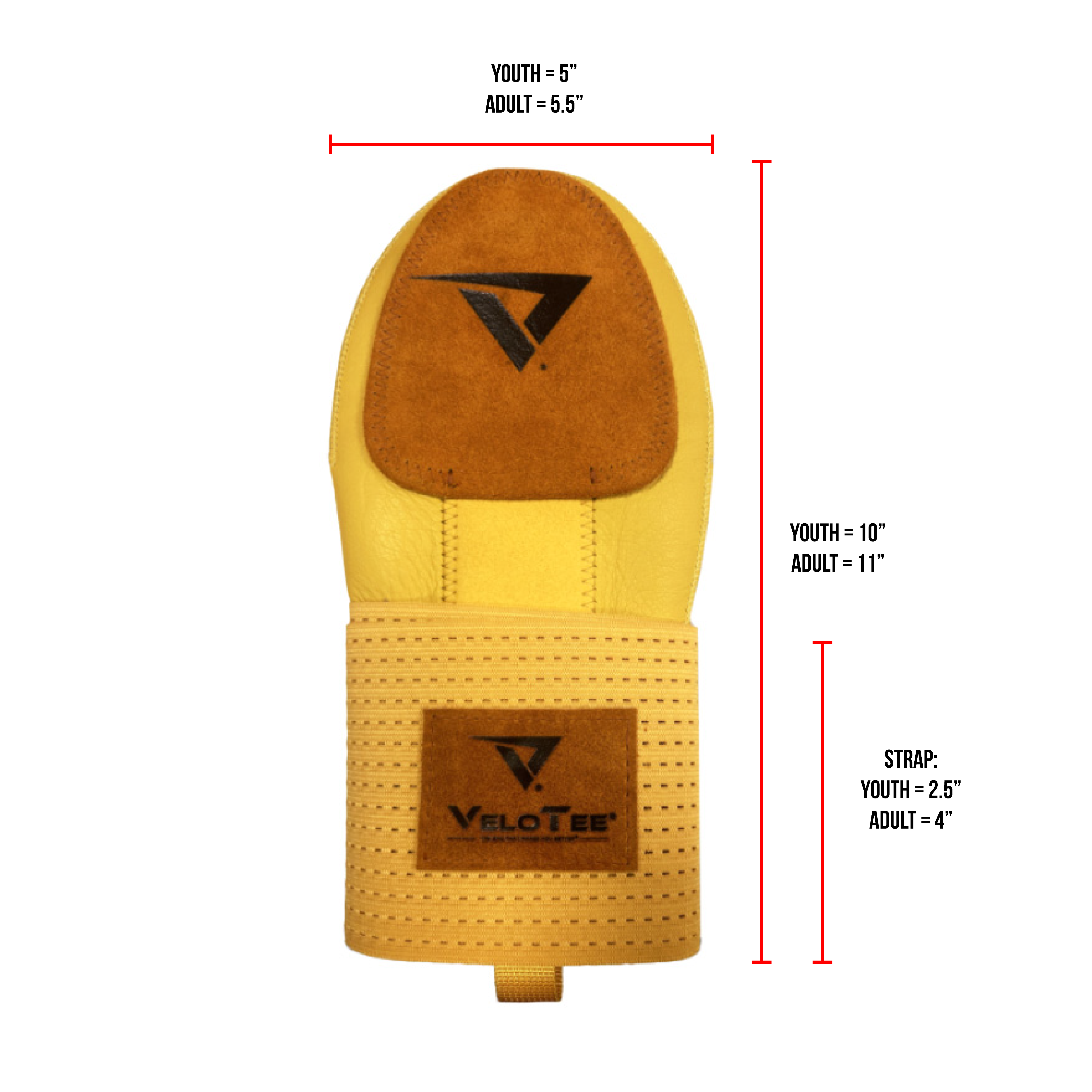 VeloTee Sliding Mitt for Baseball and Softball Players Baserunners Protective Gear Hand Protection while Running Bases
