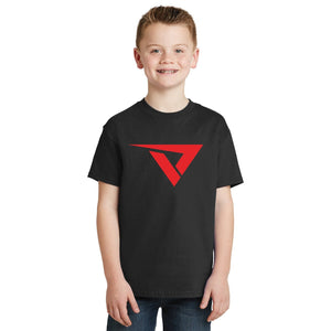 Open image in slideshow, Our VeloTee Youth T-Shirt is perfect for that young athlete who is ready to step up their game. Let everyone know you are working to get better with your VeloTee logo t-shirt!  6-ounce, 100% cotton 99/1 cotton/poly (Ash) 90/10 cotton/poly (Light Steel) Tear-away label Set-in 1x1 rib crewneck Self-fabric neck tape for comfort Double-needle sleeves and hem Quarter-turned body Classic youth fit
