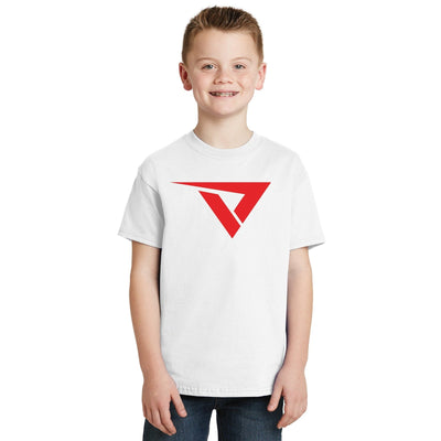 Our VeloTee Youth T-Shirt is perfect for that young athlete who is ready to step up their game. Let everyone know you are working to get better with your VeloTee logo t-shirt!  6-ounce, 100% cotton 99/1 cotton/poly (Ash) 90/10 cotton/poly (Light Steel) Tear-away label Set-in 1x1 rib crewneck Self-fabric neck tape for comfort Double-needle sleeves and hem Quarter-turned body Classic youth fit
